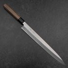 Yanagiba Silver Steel #3 Kasumi Manche en Noyer 300mm-[Musashi]-[Couteaux de cuisine japonais]
