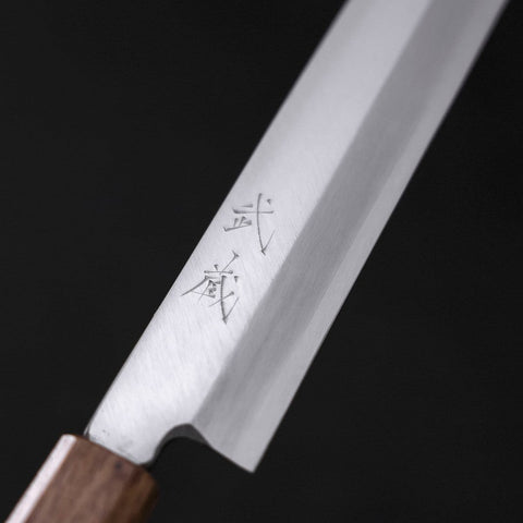 Yanagiba Silver Steel #3 Kasumi Yaki Urushi Handle 260mm-[Musashi]-[Couteaux de cuisine japonais]
