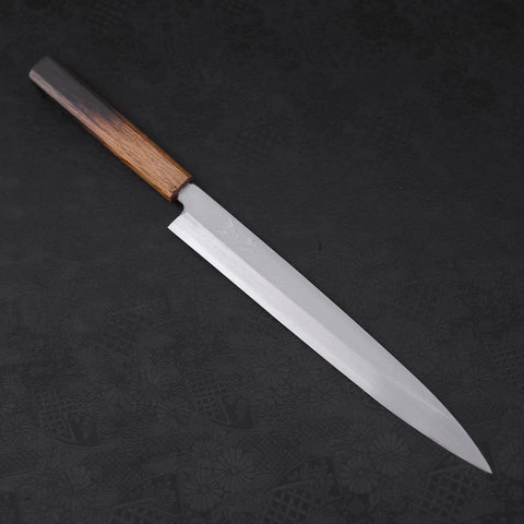 Yanagiba Silver Steel #3 Kasumi Yaki Urushi Handle 260mm-[Musashi]-[Couteaux de cuisine japonais]