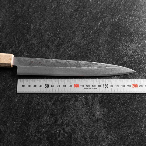 Yanagiba VG-10 Damas Manche Urushi Blanc 210mm-[Musashi]-[Couteaux de cuisine japonais]