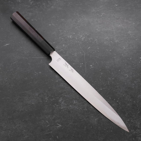 Yanagiba VG-10 Kasumi Manche en Buffle et Ébène 240mm-[Musashi]-[Couteaux de cuisine japonais]