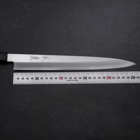 Yanagiba VG-10 Miroir Kasumi Manche en Ébène en Bois de Rose 270mm-[Musashi]-[Couteaux de cuisine japonais]