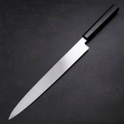 Yanagiba VG-10 Miroir Kasumi Manche en Ébène et Bois de Rose 300mm-[Musashi]-[Couteaux de cuisine japonais]