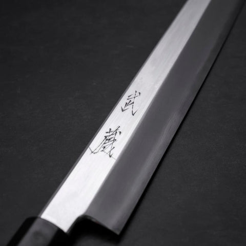 Yanagiba VG-10 Miroir Kasumi Manche en Ébène et Bois de Rose 300mm-[Musashi]-[Couteaux de cuisine japonais]