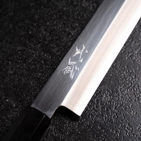 Yanagiba VG-10 Miroir Manche en Buffle et Ébène 270mm-[Musashi]-[Couteaux de cuisine japonais]
