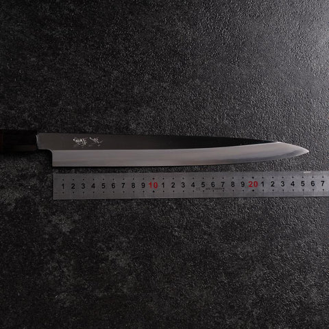 Yanagiba VG-10 Miroir Manche en Buffle et Ébène 270mm-[Musashi]-[Couteaux de cuisine japonais]