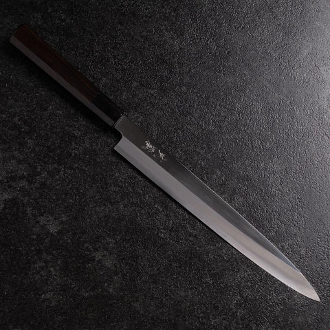 Yanagiba VG-10 Miroir Manche en Buffle et Ébène 270mm-[Musashi]-[Couteaux de cuisine japonais]
