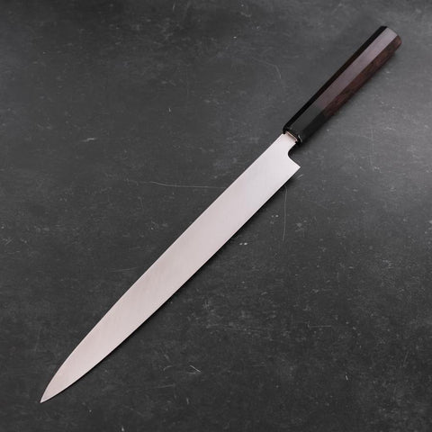 Yanagiba VG-10 Miroir Manche en Buffle et Ébène 300mm-[Musashi]-[Couteaux de cuisine japonais]