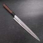 Yanagiba White Steel #1 Miroir Manche en Buffle et Noyer 300mm-[Musashi]-[Couteaux de cuisine japonais]