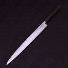 Yanagiba White Steel #1 Suminagashi Manche en Bois de Rose 330mm-[Musashi]-[Couteaux de cuisine japonais]