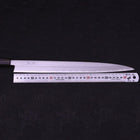 Yanagiba White Steel #1 Suminagashi Manche en Bois de Rose 330mm-[Musashi]-[Couteaux de cuisine japonais]