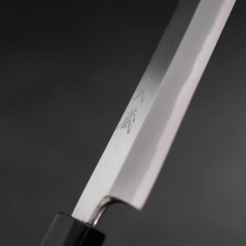 Yanagiba White Steel #2 Hon-Kasumi Manche en Buffle et Noyer 270mm-[Musashi]-[Couteaux de cuisine japonais]