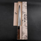 Yanagiba White Steel #2 Hon-Kasumi Manche en Buffle et Noyer 270mm-[Musashi]-[Couteaux de cuisine japonais]