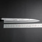 Yanagiba White Steel #2 Kasumi Chokin Argent Dragon Manche en Buffle et Ébène 240mm-[Musashi]-[Couteaux de cuisine japonais]