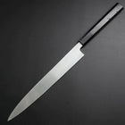 Yanagiba White Steel #2 Kasumi Chokin Dragon Manche en Buffle et Ébène 240mm-[Musashi]-[Couteaux de cuisine japonais]