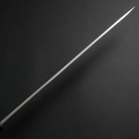 Yanagiba White Steel #2 Kasumi Chokin Dragon Manche en Buffle et Ébène 240mm-[Musashi]-[Couteaux de cuisine japonais]