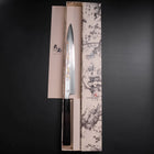Yanagiba White Steel #2 Kasumi Chokin Dragon Manche en Buffle et Ébène 240mm-[Musashi]-[Couteaux de cuisine japonais]
