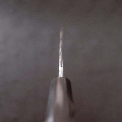 Yanagiba White Steel #2 Kasumi Chokin Sakura-Fuji Manche en Buffle et Ébène 210mm-[Musashi]-[Couteaux de cuisine japonais]