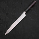 Yanagiba White Steel #2 Kasumi Chokin Sakura-Fuji Manche en Buffle et Ébène 240mm-[Musashi]-[Couteaux de cuisine japonais]