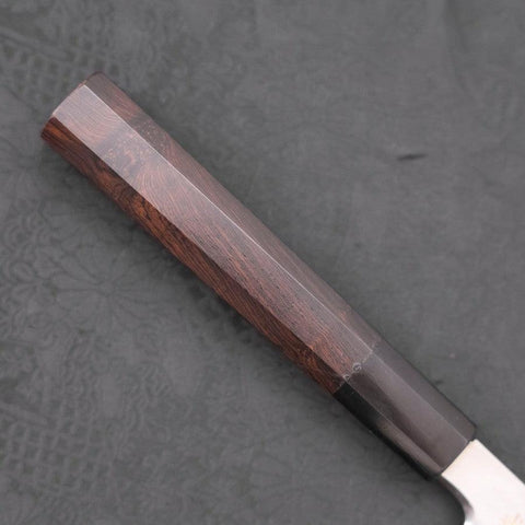 Yanagiba White Steel #2 Kasumi Chokin Sakura-Fuji Manche en Buffle et Ébène 240mm-[Musashi]-[Couteaux de cuisine japonais]