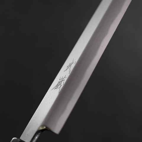 Yanagiba White Steel #2 Kasumi Manche en Buffle et Ébène 270mm-[Musashi]-[Couteaux de cuisine japonais]