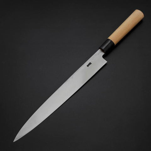 Yanagiba White Steel #2 Kasumi Manche en Buffle et Magnolia 270mm-[Musashi]-[Couteaux de cuisine japonais]