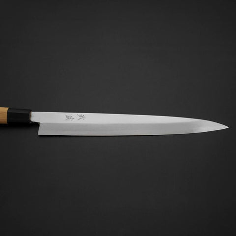 Yanagiba White Steel #2 Kasumi Manche en Buffle et Magnolia 270mm-[Musashi]-[Couteaux de cuisine japonais]