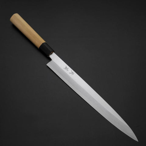 Yanagiba White Steel #2 Kasumi Manche en Buffle et Magnolia 270mm-[Musashi]-[Couteaux de cuisine japonais]