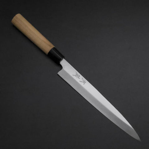 Yanagiba White Steel #2 Kasumi Manche en Cerisier 200mm-[Musashi]-[Couteaux de cuisine japonais]