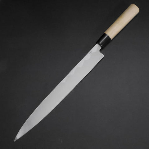 Yanagiba White Steel #2 Kasumi Manche en Cerisier 300mm-[Musashi]-[Couteaux de cuisine japonais]