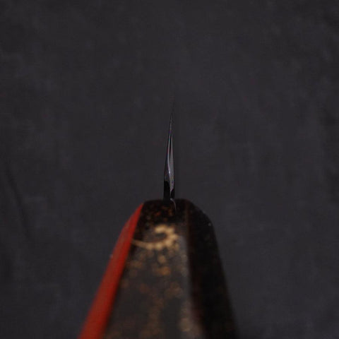 Yanagiba White Steel #2 Lune Noire Miroir-Fuji Sui-Honyaki Manche Urushi avec Fourreau Urushi 330mm-[Musashi]-[Couteaux de cuisine japonais]