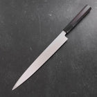 Yanagiba White Steel #2 Kasumi Buffalo Ebony Handle 270mm-[Musashi]-[Japanese-Kitchen-Knives]