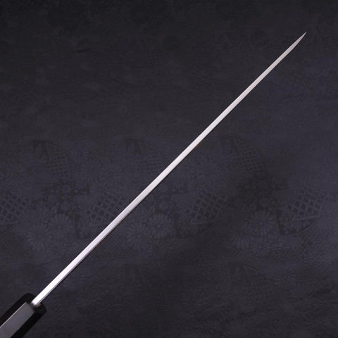 Yanagiba White Steel #2 Kasumi Chokin Sakura-Fuji Buffalo Ebony Handle 270mm-[Musashi]-[Japanese-Kitchen-Knives]