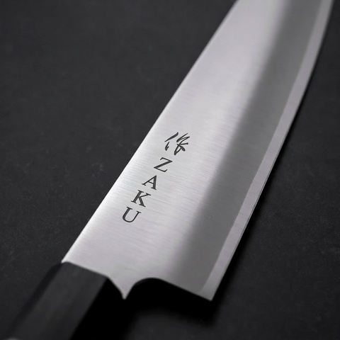 作(ZAKU) Series Kiritsuke VG-10 Polished Cherry Handle 210mm-[Musashi]-[Couteaux de cuisine japonais]